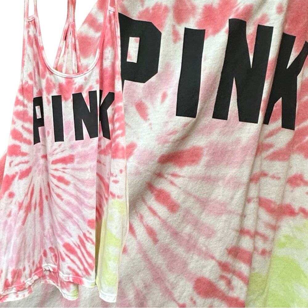 PINK Victoria's Secret Tye Dye Tank in excellent condition Size Small